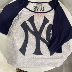 Yankees 3/4 Sleeve from Pink